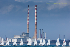 Laser-4.7-dinghies-preparing-to-start-a-race-off-Ringsend