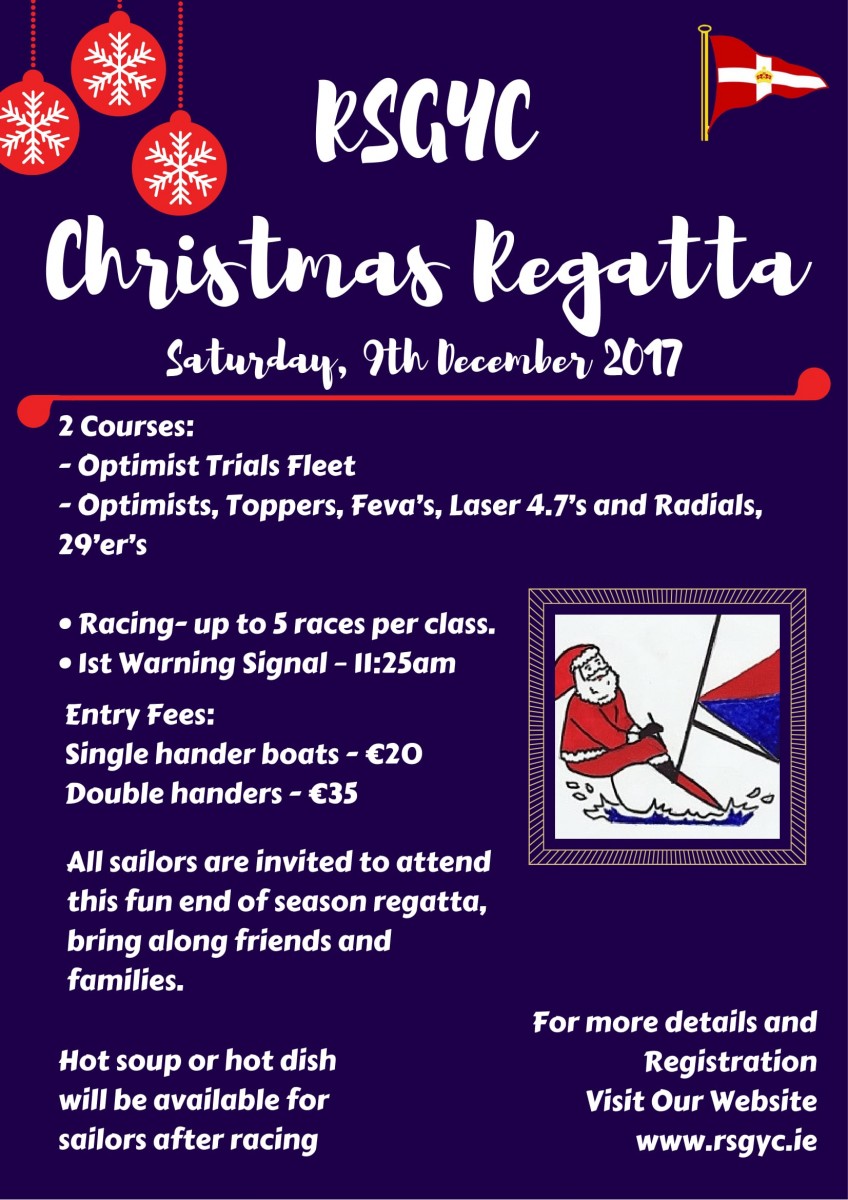 Christmas Regattas dates for your diary! ILCA Ireland Irish Laser